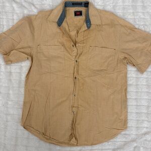 Wrangler yellow gingham button up